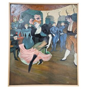 Life Of The Party Expressionist Framed Oil Painting