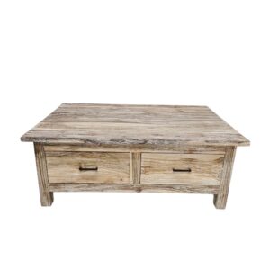 Lua Whitewash Teak Coffee Table (120cm)