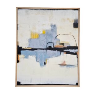 Modern Horizon Abstract Framed Canvas Painting