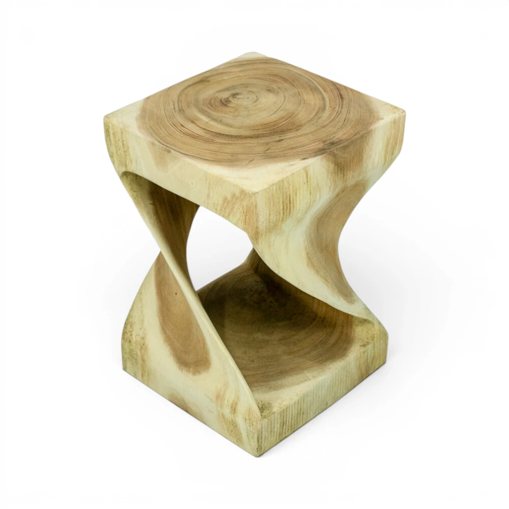 Wooden Twisted Root Side Table
