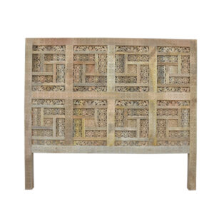Kylan Carved Wooden King Headboard