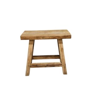 Rustic Teak Mini Bench / Low Side Table
