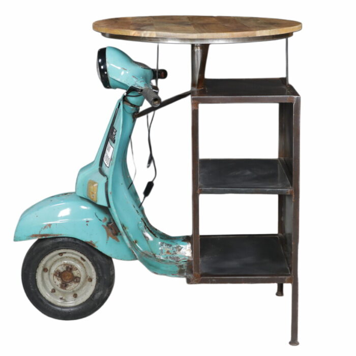 Blue Scooter Bar Counter MCB0672 Full Side Blue Scooter Bar Counter MCB0672 Full Side