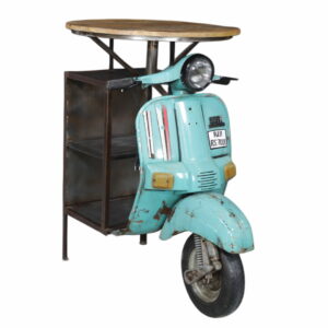 Blue Scooter Bar Counter