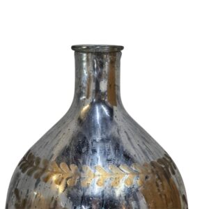 Bottle Vase Etched AIN0082 Close Up