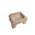 Bowl Teak Footed KAB0103 Side