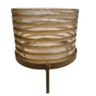 Etched Glass Candle Holder AIN0076 Main
