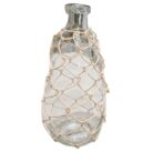 Glass Bottle Clear Rope AIN0052 Front View