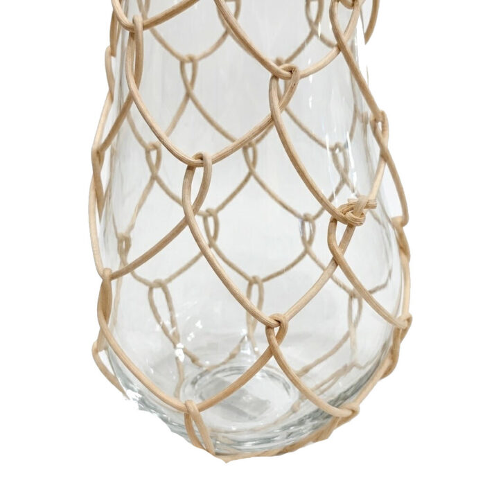 Glass Bottle Clear Rope AIN0054 Close Glass Bottle Clear Rope AIN0054 Close