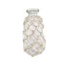 Glass Bottle Clear Rope AIN0054 Close Top