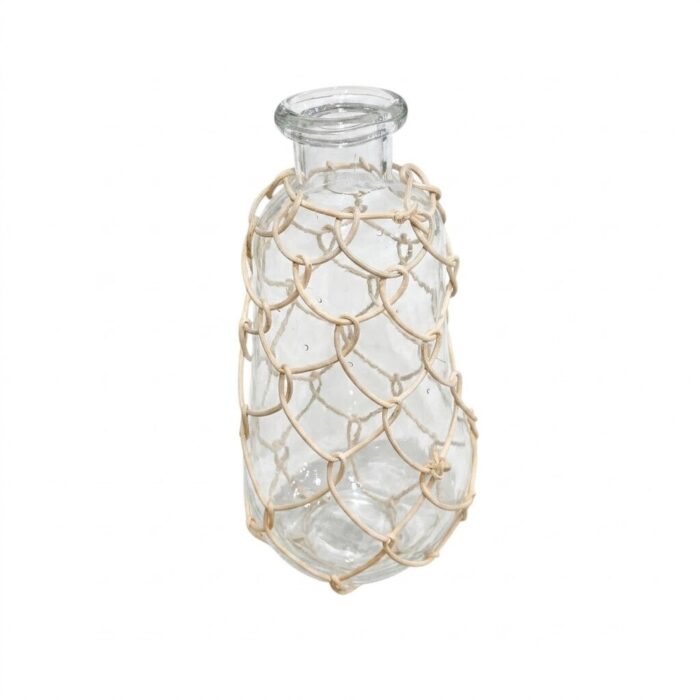 Glass Bottle Clear Rope AIN0054 Close Top Glass Bottle Clear Rope AIN0054 Close Top