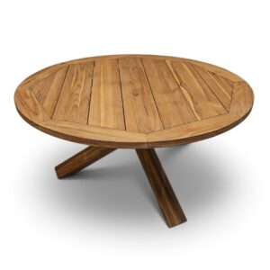 Aro Round Acacia Wood Dining Table - Natural