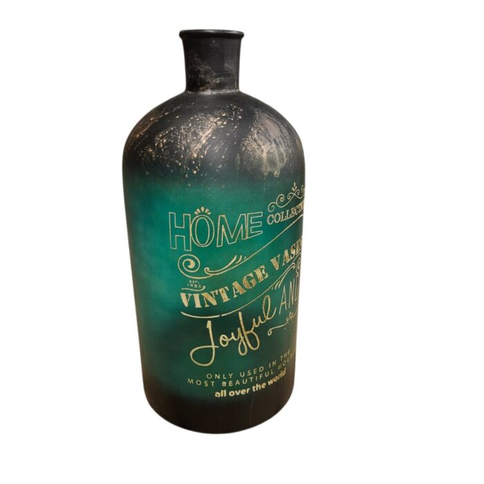 Joyful Vase Bottle Green AIN0001 Side