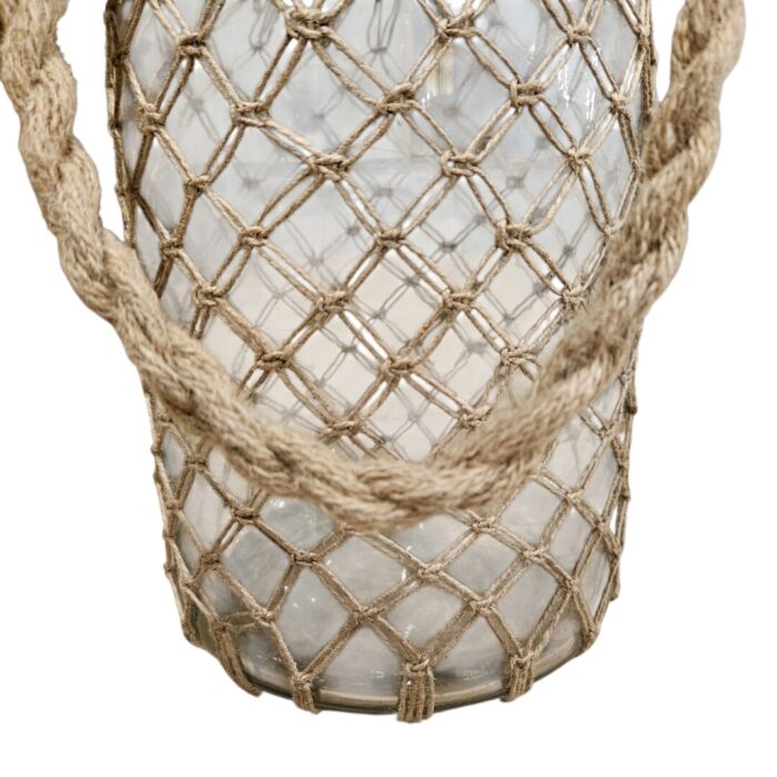 Jute Rope Glass Bottle AIKN0044 Close