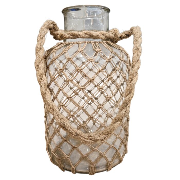 Jute Rope Glass Bottle AIKN0044 Main