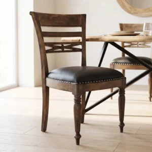 Scroll Teak Dining Chair