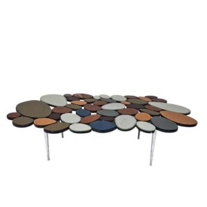 Moon Multi-Colored Pebble Coffee Table