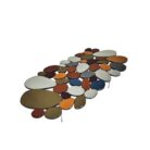 Mirror Coffee Table ROG0200 Side