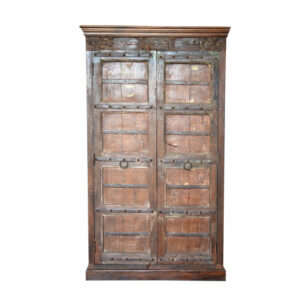 Oles Antique 2-Door Old Wood Cupboard