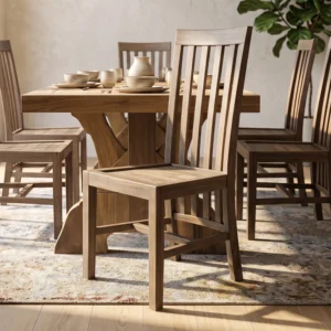 Wooden Slatt Santana Dining Chair