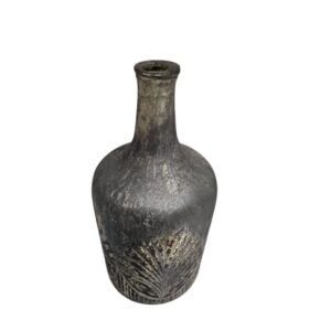 Palm Glass Bottle Vase AIN0092 Top