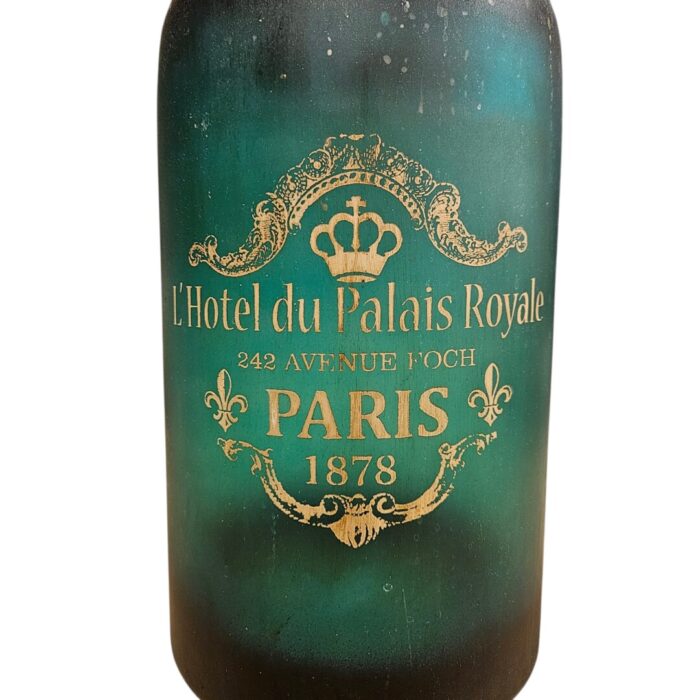 Paris Glass Bottle Green AIN0003 Close Paris Glass Bottle Green AIN0003 Close