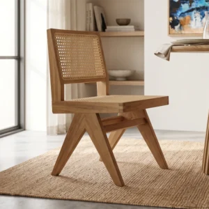 Jaxon Teak & Rattan Dining Chair