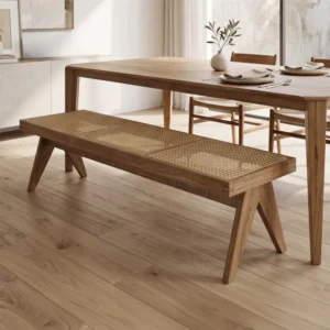 Jaxon Teak & Rattan Bench