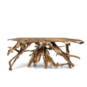 Scoop Grand Sculptural Teak Root Console Table