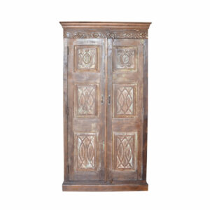 Tibe Antique Carved 2-Door Cupboard