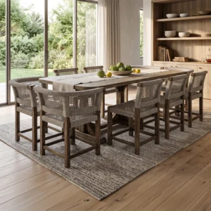Teak Mundo Dining Table With Chairs