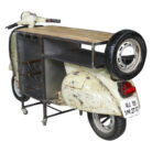 White Scooter Bar Counter MCB0665F Back