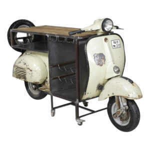 Vintage White Scooter Bar Counter