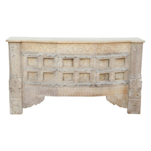 Auden Carved Wooden Bar Counter