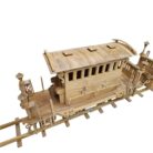 Artistic Teak Train WAA0100 Back