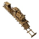 Artistic Teak Train WAA0100 Open