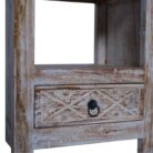 Bedside Table Carved BEB8265 48x37x60_11.000gr Close