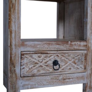 Bedside Table Carved BEB8265 48x37x60_11.000gr Close