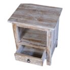 Bedside Table Carved BEB8265 48x37x60_11.000gr Top View