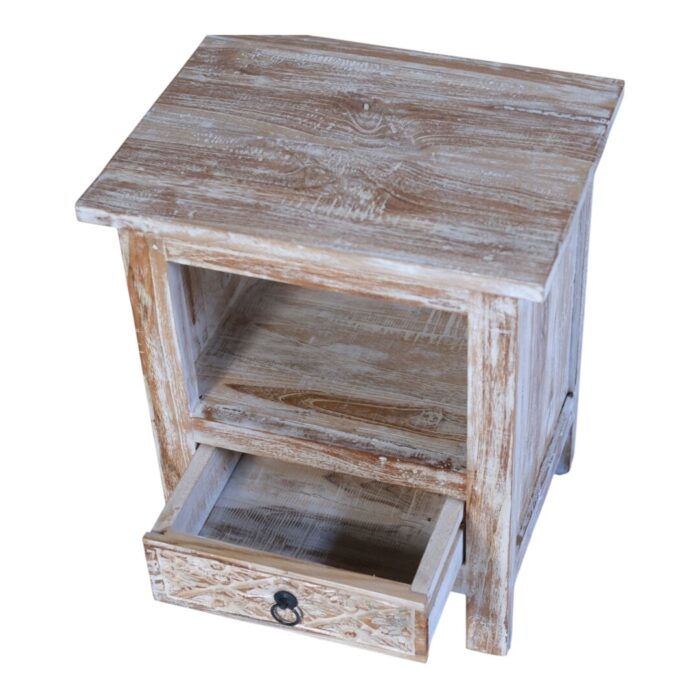 Bedside Table Carved BEB8265 48x37x60_11.000gr Top View Bedside Table Carved BEB8265 48x37x60_11.000gr Top View