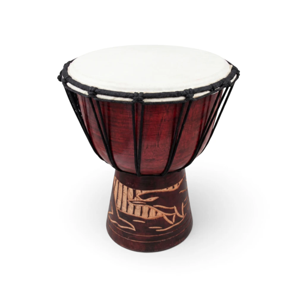 Dolphin Carved Drum