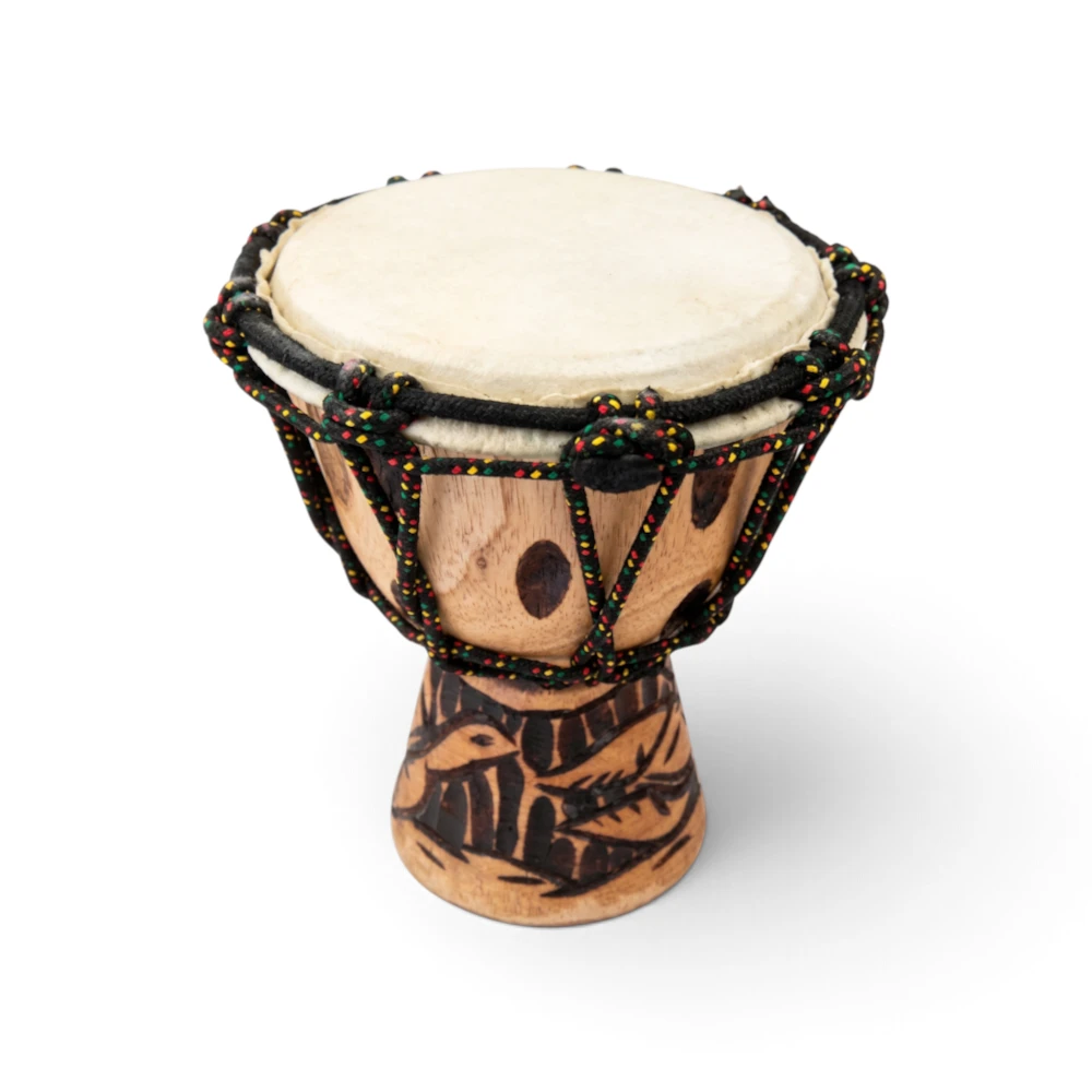 Dolphin Carved Drum