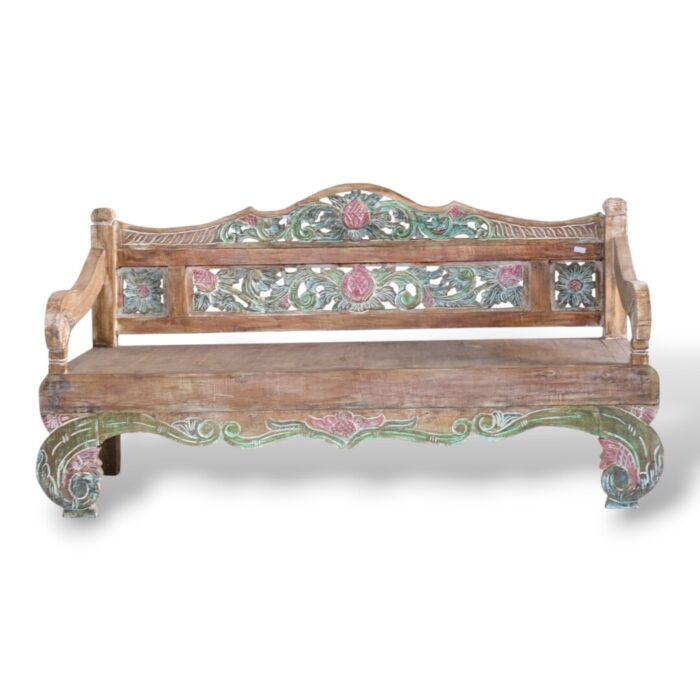 Carved Bench BEB3267 200x80x104 Carved Bench BEB3267 200x80x104