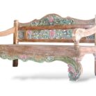 Carved Bench BEB3267 200x80x104 Close Up