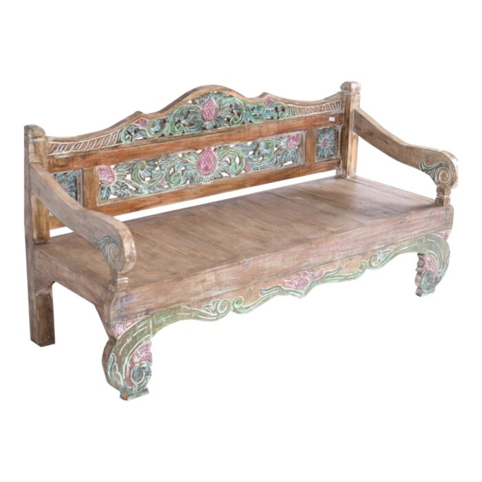 Carved Bench BEB3267 200x80x104 Side Carved Bench BEB3267 200x80x104 Side