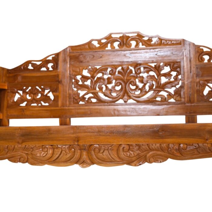 Carved Teak Bench BEB3271 133x1073x100 Close Up (2) Carved Teak Bench BEB3271 133x1073x100 Close Up (2)
