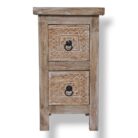 Carved Teak Side Table BEB8235 30x30x22_5.000gr