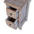 Carved Teak Side Table BEB8235 30x30x22_5.000gr Open Top