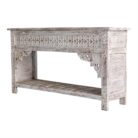 Carved Wooden Console Table BEB8423 101x40x77 Full Side