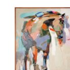 Colorful Abstract Horse Painting KRE4028 123x5x153_5.000gr Close